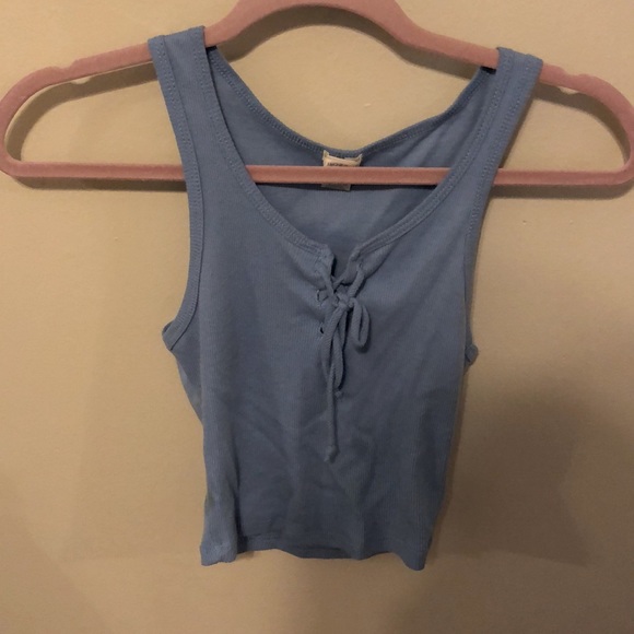 Bozzolo Tops - New Condition BOZZOLO Blue Razorback Crop Top